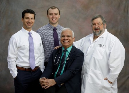 - The best and brightest now at Littauer – meet; Nicholas J. Fusella, D.O., left, Michael Parslow, D.O., Jerome “Jerry” Rosenstein, M.D., and Shri Kris, Verma, M.D., seated.