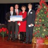 Littauer Foundation Executive Director Geoffrey Peck, left, and Littauer President and CEO Laurence E. Kelly, right, accept Saratoga Casino and Raceway’s 10th Annual Make a Difference event a check from Saratoga Casino and Raceway General Manager Mike Vild, and Sr. VP Marketing Rita Cox at the Saratoga Casino and Raceway’s 10th Annual Make a Difference event held in December.