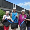 Long-term dedicated Nathan Littauer Hospital & Nursing Home Auxilians ; Ann Adore, left, Cyndy Myers and Jeanne Wilkinson  with Littauer Director of Volunteer Services Susan McNeil