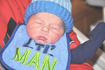 Littauer's first baby of 2018, Ryder Xavier Henderson, son of Ashley Boles and Aaron Henderson of Gloversville