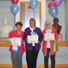 Littauer A.C.E. Award winners Alexis Hayes, RN, left, Pamela bell and the Rev. Bonnie Orth presented on April 16.