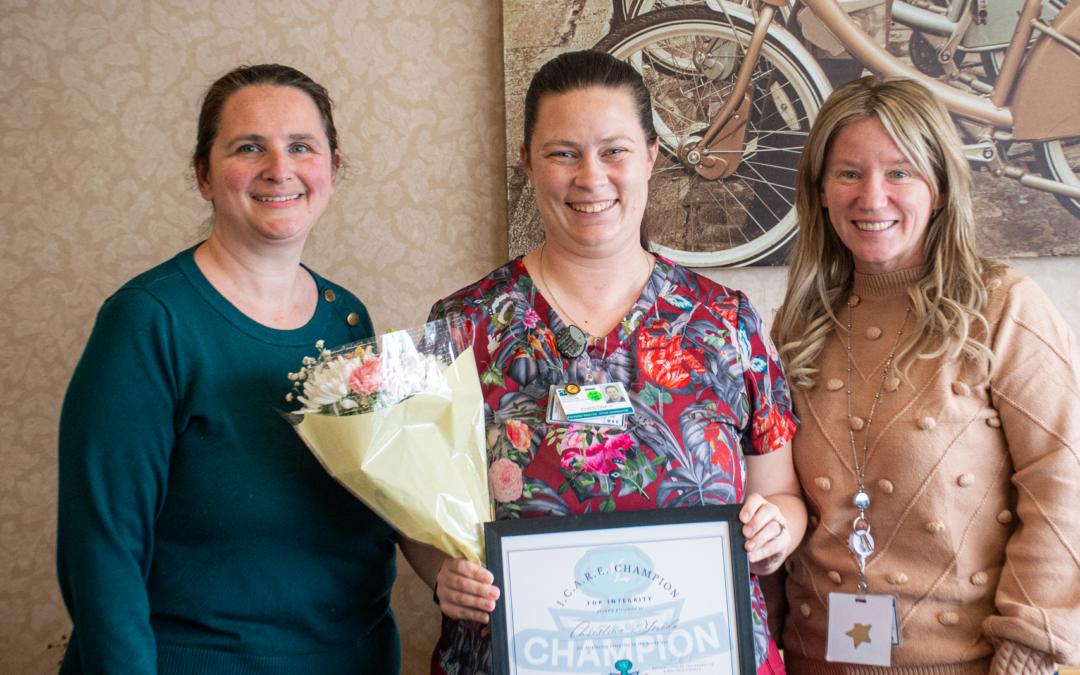 Littauer Presents First ICARE Champion Award to Christina Smida